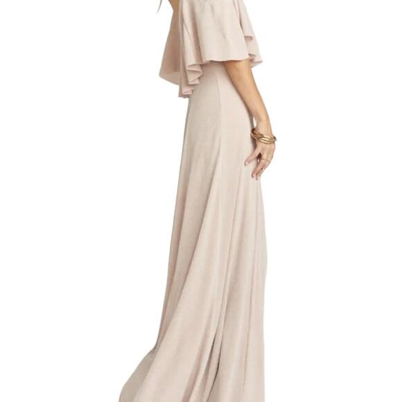 NWT SMYMM Renee Ruffle Blush Pink Special Occasion Maxi Dress XS ★DISCONTINUED★ - Picture 3 of 15